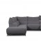 Challenger Power Motion Sectional Sofa Light Gray Fabric by ESF