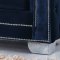 Reese 648 Sofa in Navy Velvet Fabric w/Optional Items