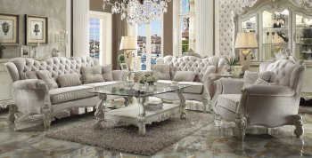Versailles 52105 Sofa in Ivory Fabric by Acme w/Optional Items [AMS-52105 Versailles]