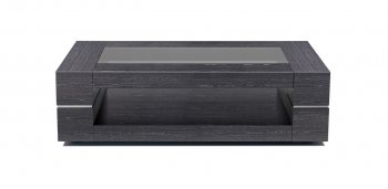 682 Coffee Table in Grey by J&M w/Glass Top [JMCT-682 Grey]