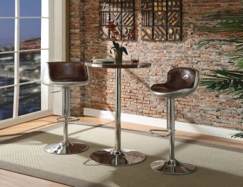 Brancaster Bar Table 70425 in Aluminum by Acme w/Options [AMBA-70425 Brancaster]
