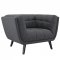 Bestow Sofa in Gray Fabric by Modway w/Options