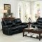 Oriole Motion Sofa 8334BLK in Black by Homelegance w/Options
