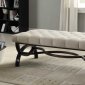 Marlena Bench 4768FA in Neutral Fabric by Homelegance