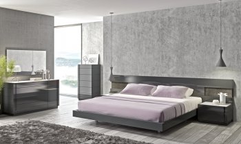 Braga Premium Bedroom in Grey by J&M w/Optional Casegoods [JMBS-Braga]