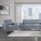 Venture Sofa & Loveseat 9594BUE in Blue Fabric by Homelegance