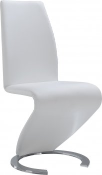 D9002DC-WH Dining Chair Set of 4 in White PU by Global [GFDC-D9002DC-WH]