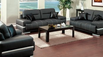 SM6607 Thessaly Sofa in Espresso Leatherette w/Options [FAS-SM6607 Thessaly]