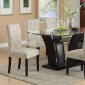 F2153 Dining Set 5Pc in Dark Brown by Poundex w/F1093 Chairs