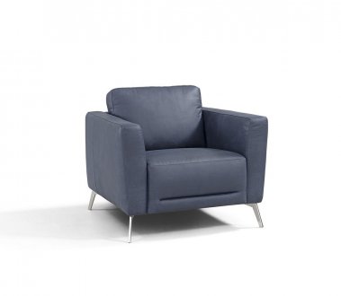 Astonic Chair LV00214 in Blue Leather by Mi Piace