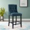 Baronet Counter Stool Set of 2 in Azure Fabric by Modway