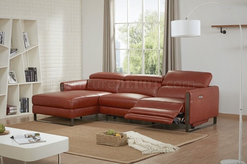 Nina Premium Power Motion Sectional, Nina Leather Sofa
