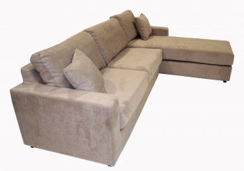 Microfiber Sectional Sofa with Pull-Out Bed [AWSS-Anaheim]