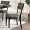 Leeds 7Pc Dining Room Set CM3387T in Gray w/Options
