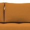 Cassius Quilt Sofa Bed Orange Fabric w/Wood Legs by Innovation