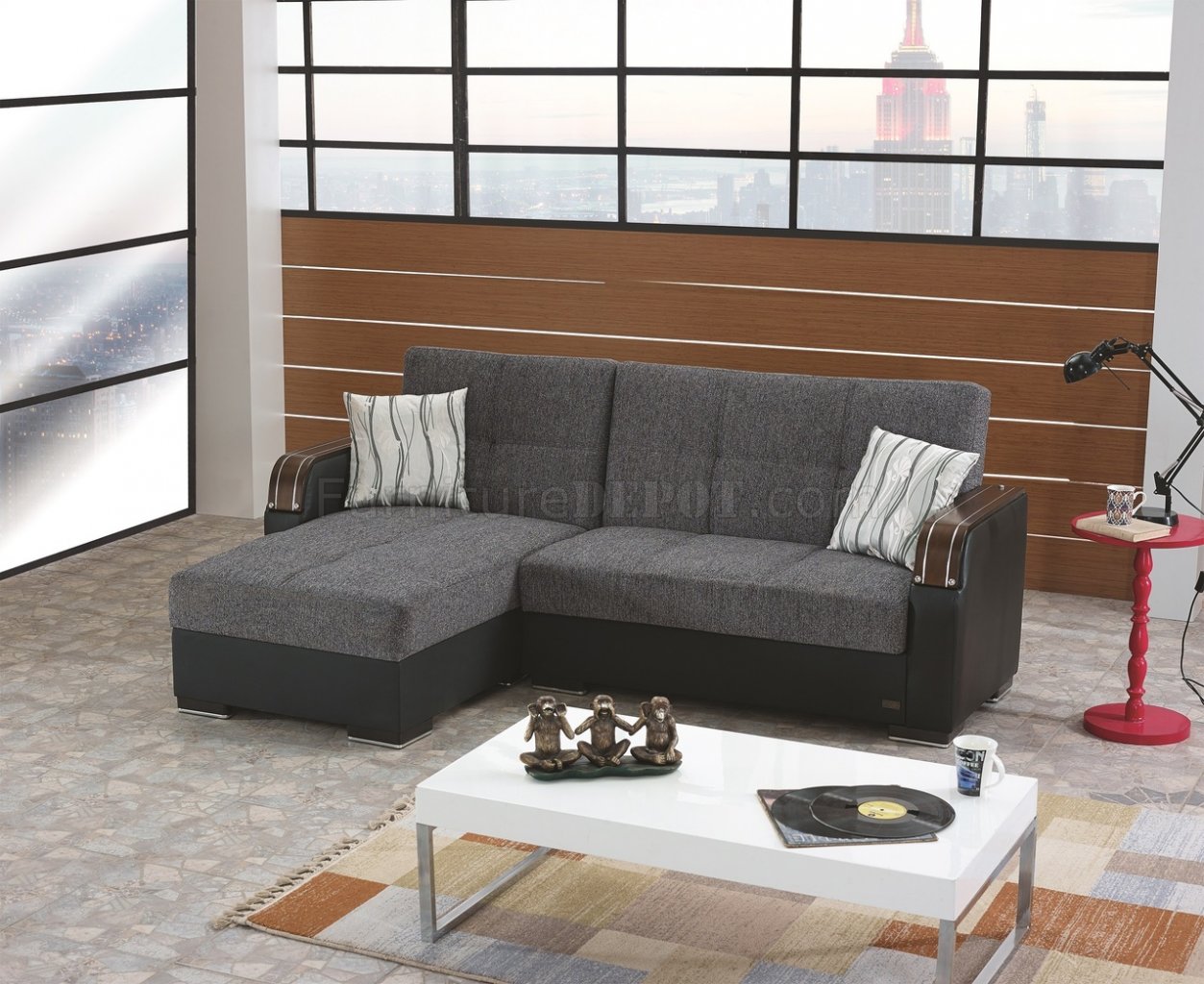 Minnesota Sectional Sofa Convertible In