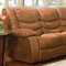Rust Specially Treated Microfiber Sectional W/Recliner Seat