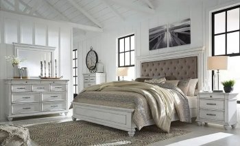 Kanwyn Bedroom 5Pc Set B777 in White by Ashley [SFABS-B777-Uph Kanwyn]