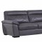 S173 Sofa in Dark Gray Leather by Beverly Hills w/Options