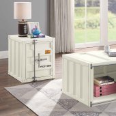 Cargo Coffee Table 3Pc Set 87880 in White by Acme