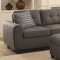 Stonenesse Sectional Sofa 500413 in Grey Fabric Coaster