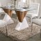 Binjai Dining Table FOA3747T in White & Natural Tone w/Options