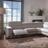 Hendrix Power Motion Sectional Sofa in Gray by Beverly Hills