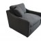 Contrary Sofa 509381 in Charcoal Fabric by Coaster w/Options