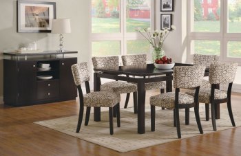 Libby Dinig Set 7Pc 103161 by Coaster in Cappuccino w/Options [CRDS-103161-Libby]