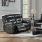 Imogen Power Motion Sofa 54805 in Dark Gray Leather-aire by Acme