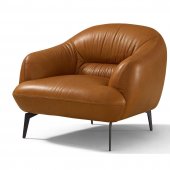 Leonia Chair LV00939 in Cognac Leather by Mi Piace