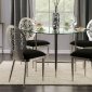 Abner Dining Table FOA3743T in Silver & Black w/Options