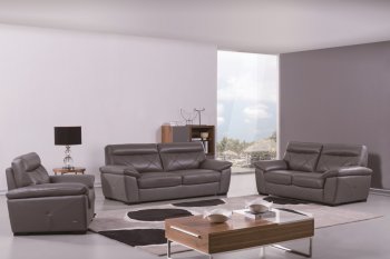 S173 Sofa in Dark Gray Leather by Beverly Hills w/Options [BHS-S173 Dark Gray]