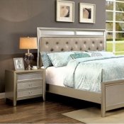 Briella CM7101 Bedroom in Silver Tone w/Options
