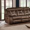 U0070 Motion Sofa in Chocolate Fabric by Global w/Options