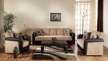 Vision Benja Light Brown Two-Tone Living Room Sleeper Sofa [IKSB-Vision Benja Light Brown]