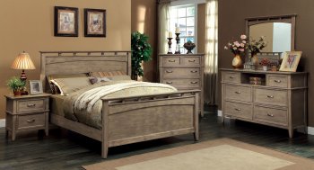 CM7351 Loxley Bedroom Set in Weathered Oak w/Options [FABS-CM7351 Loxley]
