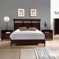 Espresso Finish Modern Bedroom w/Optional Items