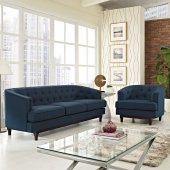 Coast Sofa in Azure Fabric by Modway w/Options