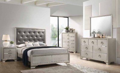 Salford 5Pc Bedroom Set 222721 in Silver by Coaster w/Options