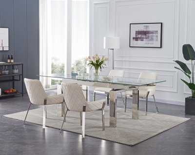 Moda Extension Dining Table by J&M w/Optional Miami Chairs