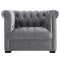 Heritage Sofa in Gray Velvet Fabric by Modway w/Options