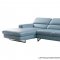 S98 Sectional Sofa in Aqua Leather by Beverly Hills
