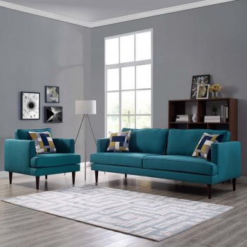 Agile Sofa in Teal Fabric by Modway w/Options [MWS-3057 Agile Teal]