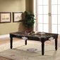 Ernestine Coffee Table 82150 w/Marble Top in Black by Acme