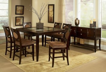 Espresso Finish Counter Height Dining Table w/Options [CTCDS-TBLMB5454T]