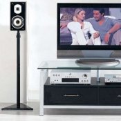 Black Color Modern TV Stand With Glass Top