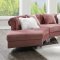 Ninagold Sectional Sofa 57360 in Pink Velvet by Acme