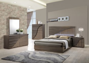 North Bedroom in Zebra Wood by Global w/Optional Casegoods [GFBS-North]
