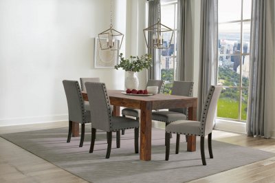 Keats Dining Set 5Pc 110341 in Chestnut by Coaster w/Options